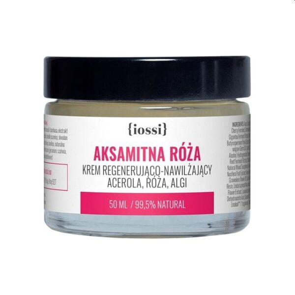 iossi – krem regenerująco – nawilżający acerola, róża, algi. aksamitna róża 50ml