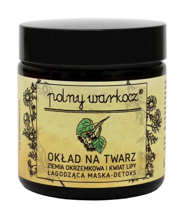 polny warkocz – łagodząca maska-detoks ziemia okrzemkowa i kwiat lipy 100ml