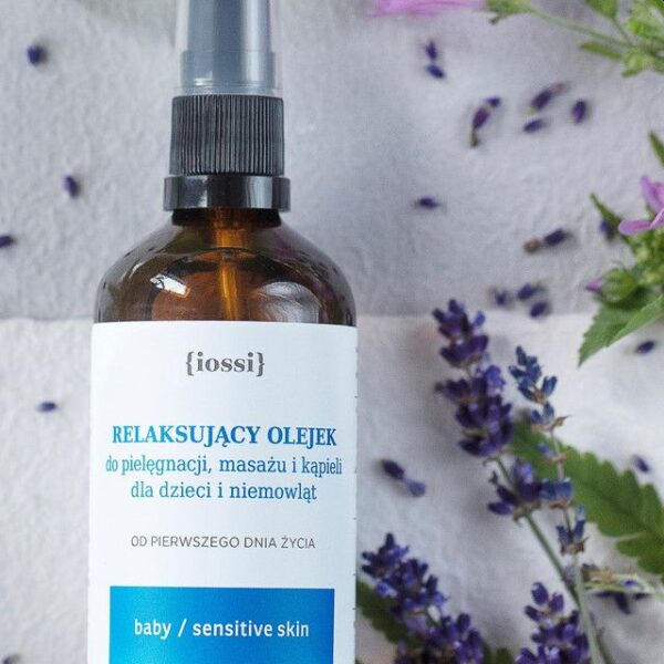 iossi – relaksujący olejek do masażu i kąpieli dla dzieci i niemowląt 100ml