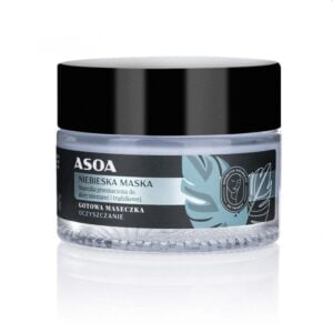 asoa – gotowa maska do twarzy niebieska glinka 50ml