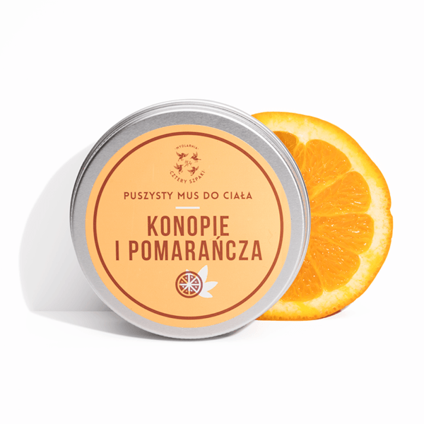 4 szpaki – puszysty mus do ciała konopie i pomarańcza 150ml