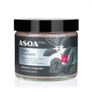 asoa – peeling cukrowo-kawowy do ciała kawa cynamon 250ml