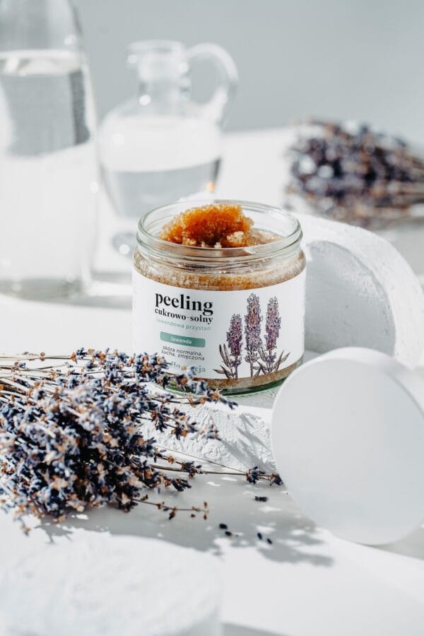 mydlo stacja peeling do ciala lawendowa przystan