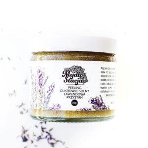 mydło stacja – peeling cukrowo-solny lawendowa przystań 250g