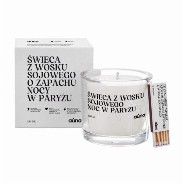auna swieca sojowa noc w paryzu 250ml 2