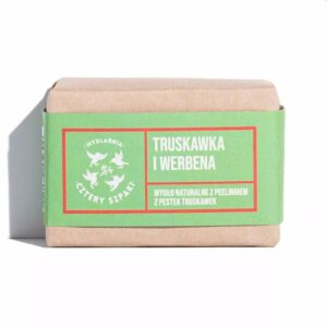 4 szpaki – mydło peelingujące truskawka i werbena 110g