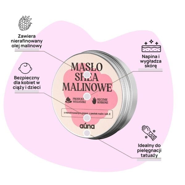 auna maslo shea malinowe 60ml 3