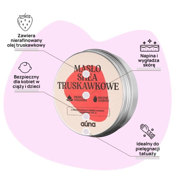 auna maslo shea truskawkowe 60ml 3