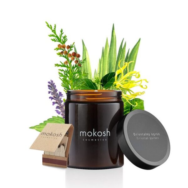 mokosh – świeca sojowa orientalny ogród 180ml/140g
