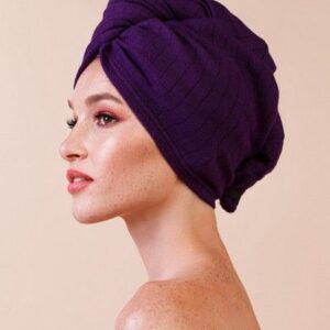 Turban Anwen Dry It Up ciemny fiolet