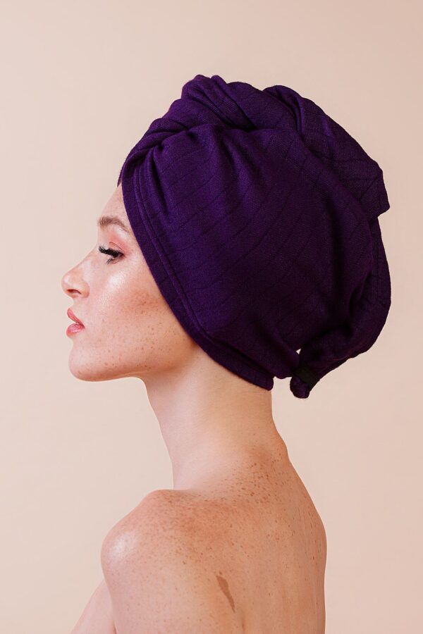 Anwen turban dry it up fiolet 3