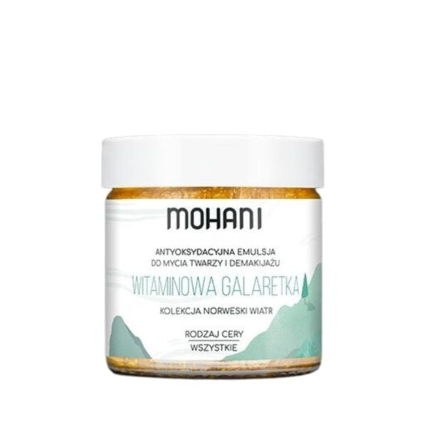 Mohani antyoksydacyjna emulsja do mycia i demakijazu twarzy witaminowa galaretka 60ml 1