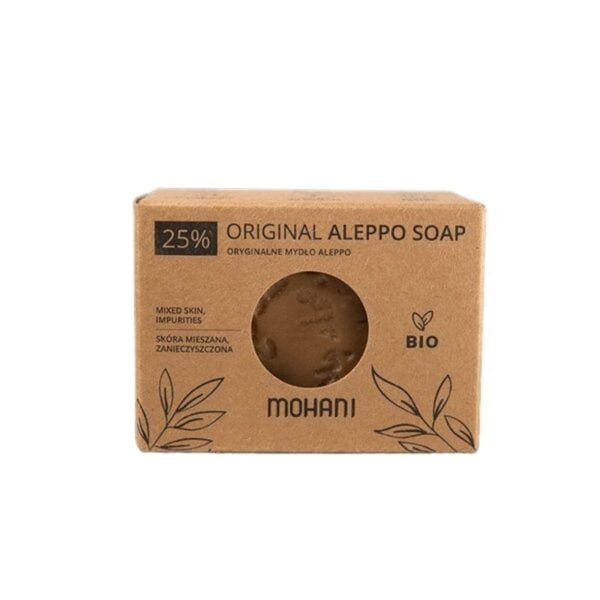 Mohani mydlo Aleppo bio oliwkowo laurowe 25 1