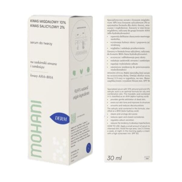 Mohani wygladzajace serum z kwasem migdalowym 30ml 2