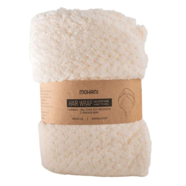 Mohani turban do wlosow bialy 1