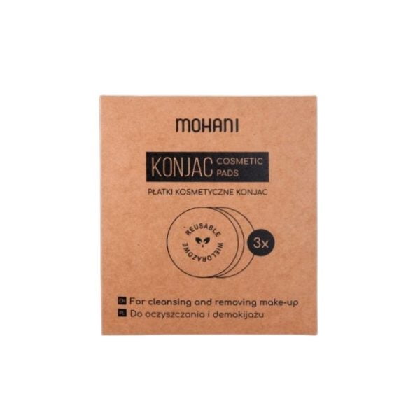 Mohani wielorazowe roslinne platki kosmetyczne 3szt 1