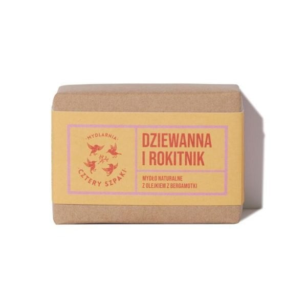 mydlarnia cztery szpaki mydlo dziewanna i rokitnik z olejkiem z bergamotki 1