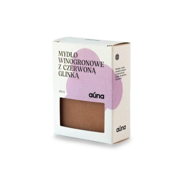 Auna mydlo winogronowe z glinka czerwona 90g