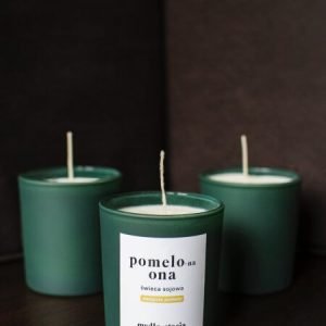 Mydlostacja swieca sojowa pomelo na ona 1