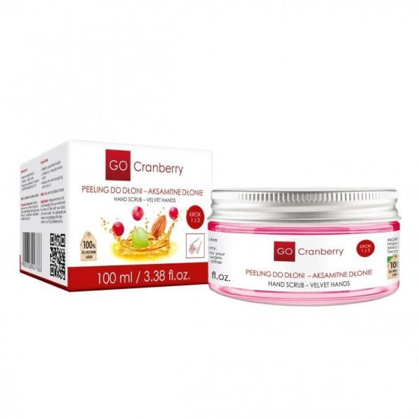 peeling do dloni aksamitne dlonie gocranberry 1