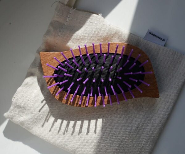 Anwen mini drewniana szczotka do wlosow travel hair brush 2