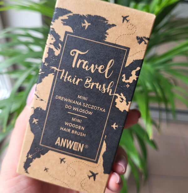 Anwen mini drewniana szczotka do wlosow travel hair brush 5