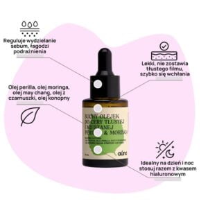 Auna suchy olejek do cery tlustej i mieszanej perilla moringa serum na niedoskonalosci 2