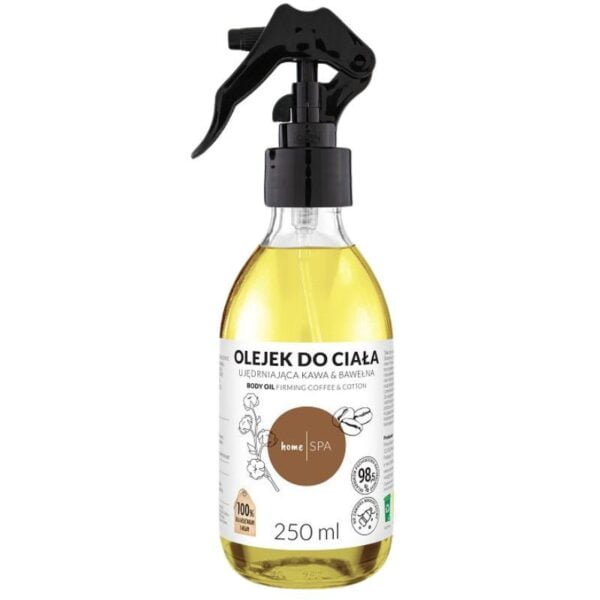 home spa olejek do ciala ujedrniajaca kawa i bawelna