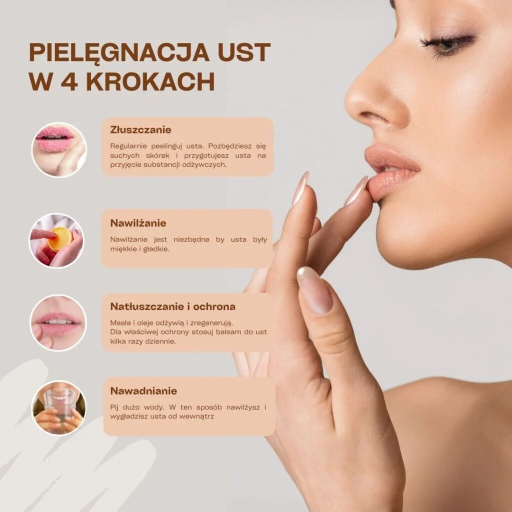 Pielegnacja ust w 4 krokach