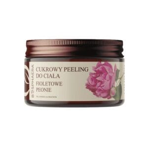 Bosphaera cukrowy peeling do ciala fioletowe peonie