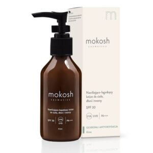 Mokosh nawilzajaco lagodzacy lotion do ciala dloni i twarzy spf 30 100ml
