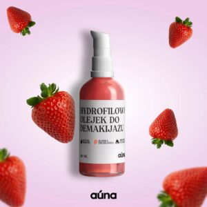 auna hydrofilowy olejek do demakijazu slodka truskawka 100ml 2