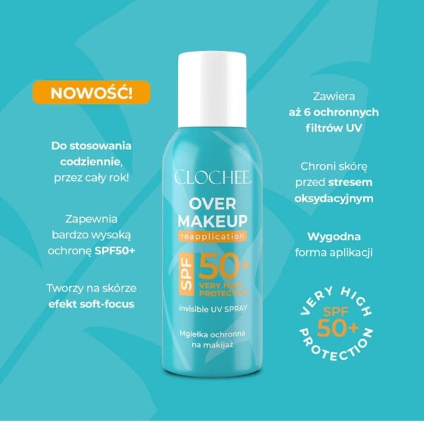 clochee mgielka ochronna na makijaz spf 50 6