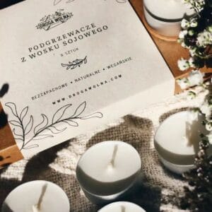 droga wolna podgrzewacze sojowe tealight bezzapachowe 8 sztuk