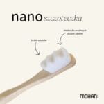 Mohani nano szczoteczka bambusowa do zebow 10 tysiecy mieekich wloskow szara 2