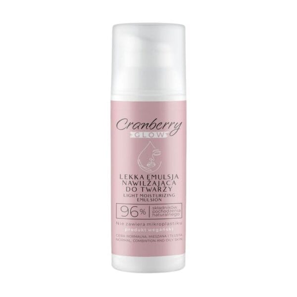 Cranberry glow lekka emulsja nawilzajaca do twarzy 50ml 2