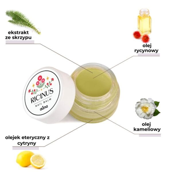 auna ricinus nail balm serum do paznokci 5ml 2