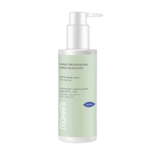 Mohani zel do mycia twarzy z kwasem pirogronowym i glikolowym 150ml