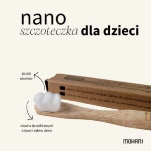mohani nano szczoteczka bambusowa dla dzieci rozowa 2