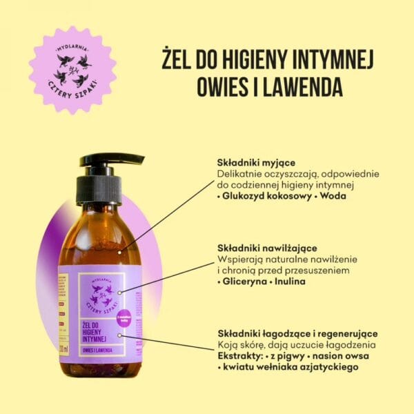4 szpaki zel do higieny intymnej owies lawenda 200ml 3