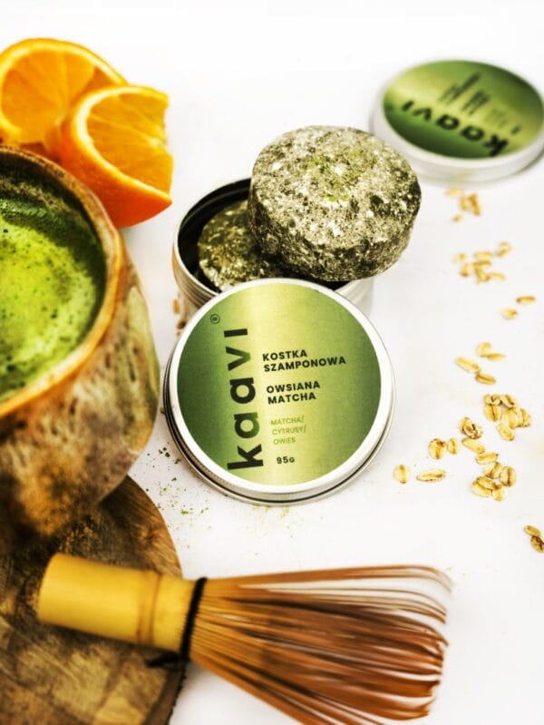 kaavi kostka szamponowa owsiana matcha 95g 3