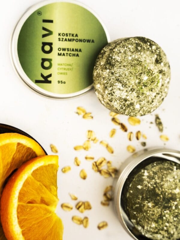 kaavi kostka szamponowa owsiana matcha 95g 4
